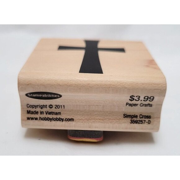 Stampabilities 2011 Simple Cross Rubber Stamp For Paper Crafts 359257-D - Picture 2 of 6